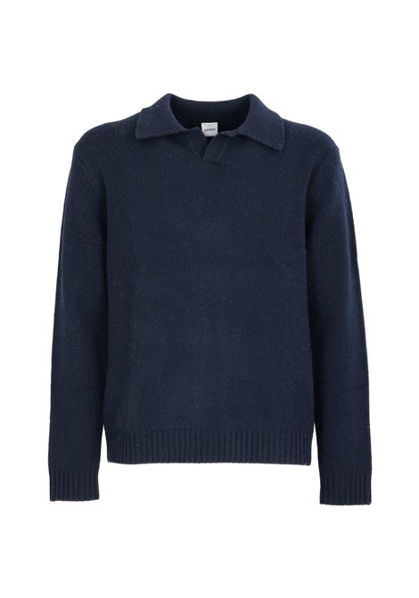 polo m162  uomo navy in lana ASPESI | M162 P58810098